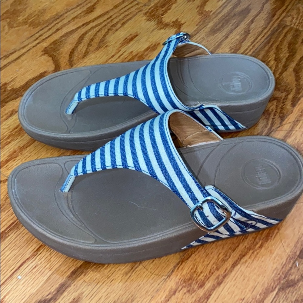 FitFlop Blue/White sandals
